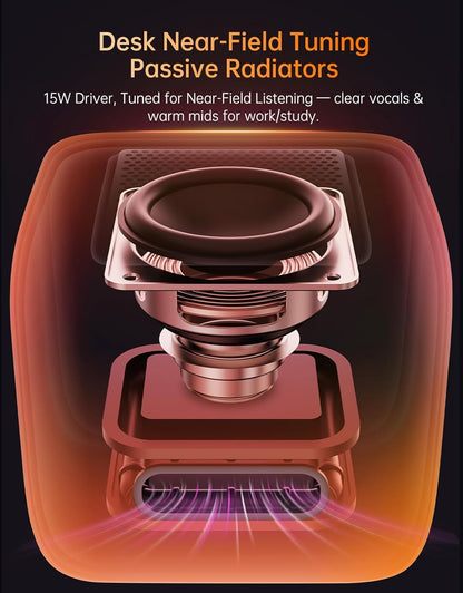 Ditoo Pro Retro Pixel Art Game Bluetooth Speaker with 16X16 LED App Controlled Front Screen (Green)