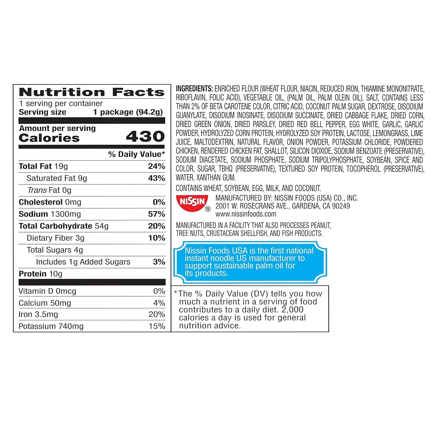 Hot & Spicy Ramen Noodle Soup, Chicken, 3.32 Ounce (Pack of 6)