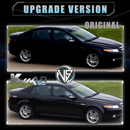 Front & Rear LED Side Marker Lights for Acura TL 2004 2005 2006 2007 2008, Acura Smoked Lens Side Bumper Marker Lights, TL White LED Turn Signal Lamps, 4 PCS