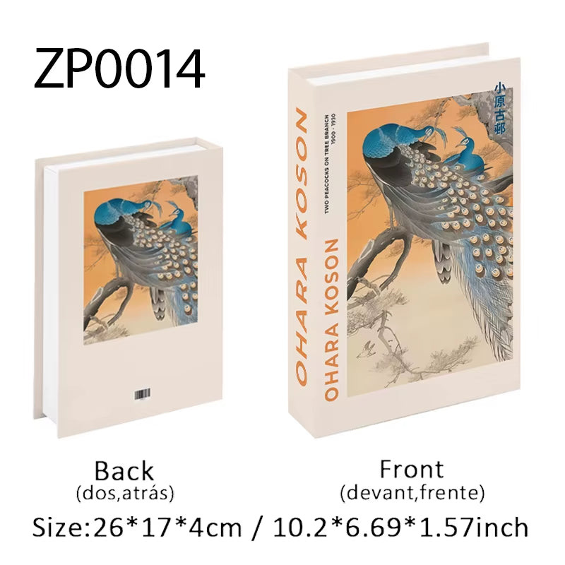 Abstract Van Gogh Luxury Fake Book Home Decor Boho Bauhaus Decorative Books Storage Box Coffee Table Bedroom Interior Decoration