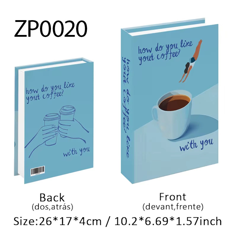 Abstract Van Gogh Luxury Fake Book Home Decor Boho Bauhaus Decorative Books Storage Box Coffee Table Bedroom Interior Decoration