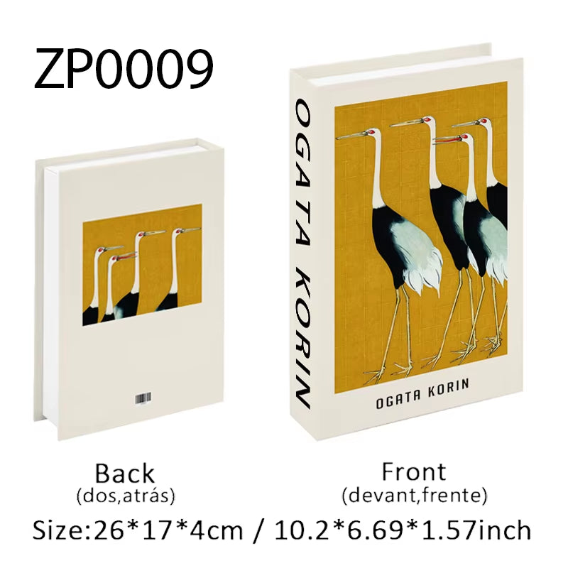 Abstract Van Gogh Luxury Fake Book Home Decor Boho Bauhaus Decorative Books Storage Box Coffee Table Bedroom Interior Decoration