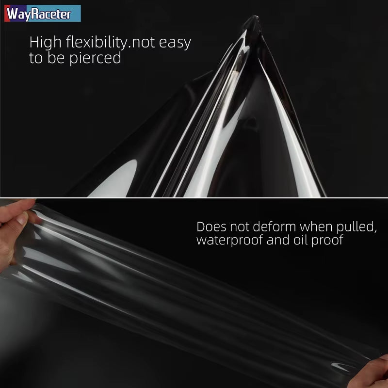 2 Pcs Smoked Black TPU Sticker Transparent Car Headlight Protective Film for Volvo XC40 XC60 XC90 S60 S90 V60 V90 2020 2021 2022