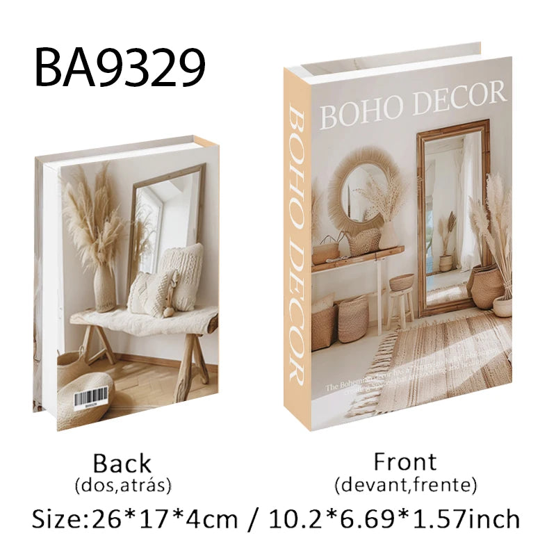 Abstract Van Gogh Luxury Fake Book Home Decor Boho Bauhaus Decorative Books Storage Box Coffee Table Bedroom Interior Decoration