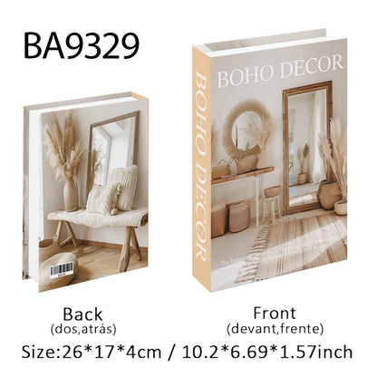 Abstract Van Gogh Luxury Fake Book Home Decor Boho Bauhaus Decorative Books Storage Box Coffee Table Bedroom Interior Decoration