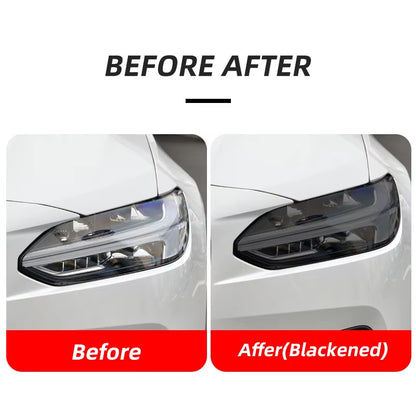 2 Pcs Smoked Black TPU Sticker Transparent Car Headlight Protective Film for Volvo XC40 XC60 XC90 S60 S90 V60 V90 2020 2021 2022