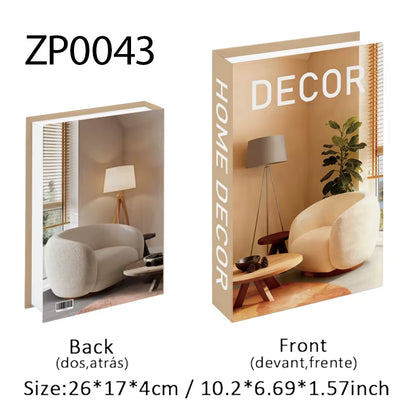 Abstract Van Gogh Luxury Fake Book Home Decor Boho Bauhaus Decorative Books Storage Box Coffee Table Bedroom Interior Decoration