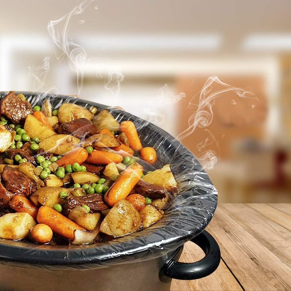 Slow Cooker Liners Kitchen Disposable Cooking Bags BPA Free for Oval or round Pot, Large Size 13 X 21 Inch, Fits 3 to 8.5 Quarts - 2 Pack (20 Bags Total)