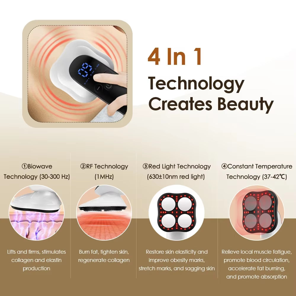 Electric Body Shaping Massage Equipment Handheld Infrared anti Cellulite Massage Machine for Arm Leg Hip Fat Remover Massager