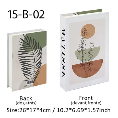 Abstract Van Gogh Luxury Fake Book Home Decor Boho Bauhaus Decorative Books Storage Box Coffee Table Bedroom Interior Decoration