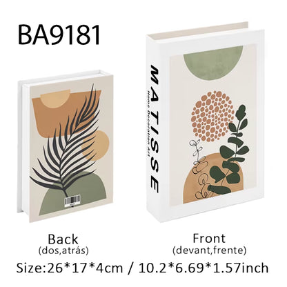 Abstract Van Gogh Luxury Fake Book Home Decor Boho Bauhaus Decorative Books Storage Box Coffee Table Bedroom Interior Decoration