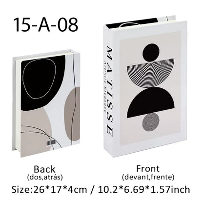 Abstract Van Gogh Luxury Fake Book Home Decor Boho Bauhaus Decorative Books Storage Box Coffee Table Bedroom Interior Decoration