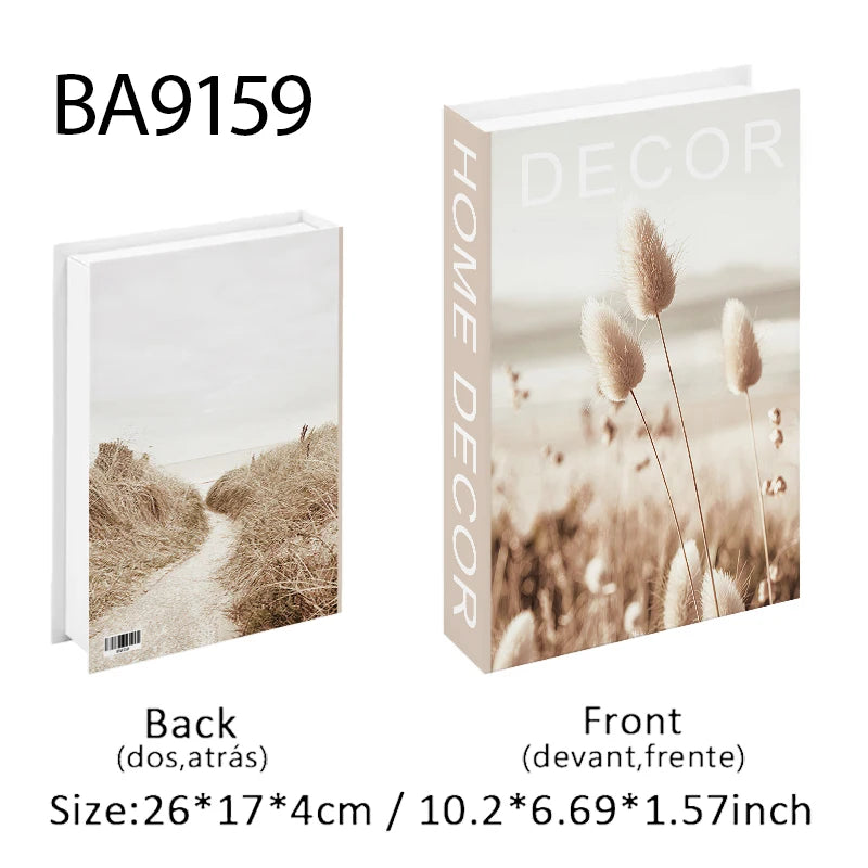 Abstract Van Gogh Luxury Fake Book Home Decor Boho Bauhaus Decorative Books Storage Box Coffee Table Bedroom Interior Decoration