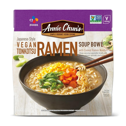 Japanese-Style Vegan Tonkotsu Ramen Soup Bowl, Non-Gmo, 5.4 Oz (Pack of 6)