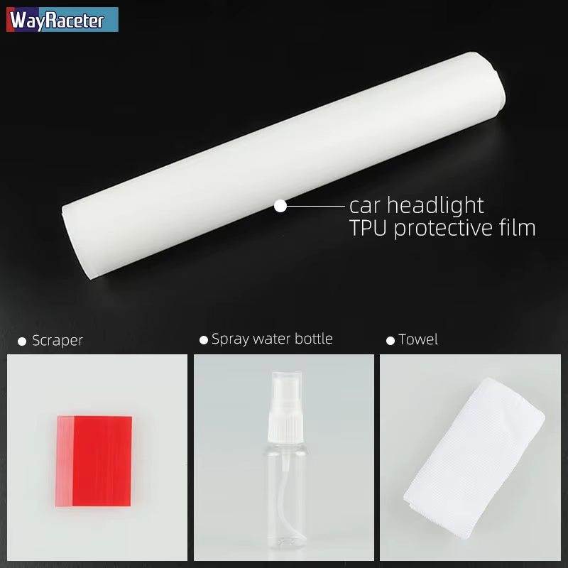 2 Pcs Smoked Black TPU Sticker Transparent Car Headlight Protective Film for Volvo XC40 XC60 XC90 S60 S90 V60 V90 2020 2021 2022