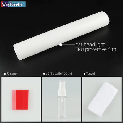 2 Pcs Smoked Black TPU Sticker Transparent Car Headlight Protective Film for Volvo XC40 XC60 XC90 S60 S90 V60 V90 2020 2021 2022