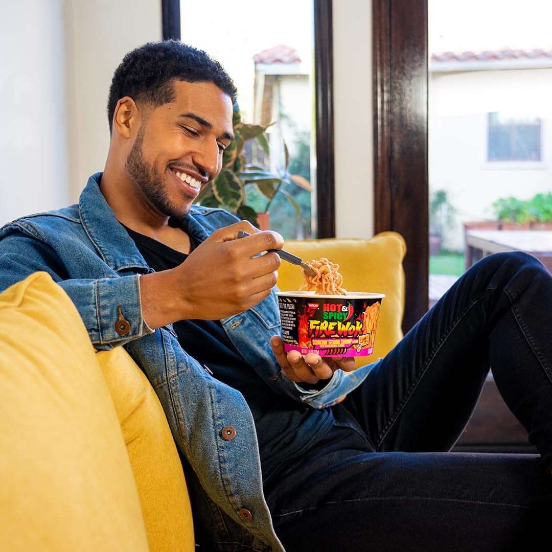 Hot & Spicy Fire Wok, Sizzlin' Rich Pork, 4.37 Ounce (Pack of 6)