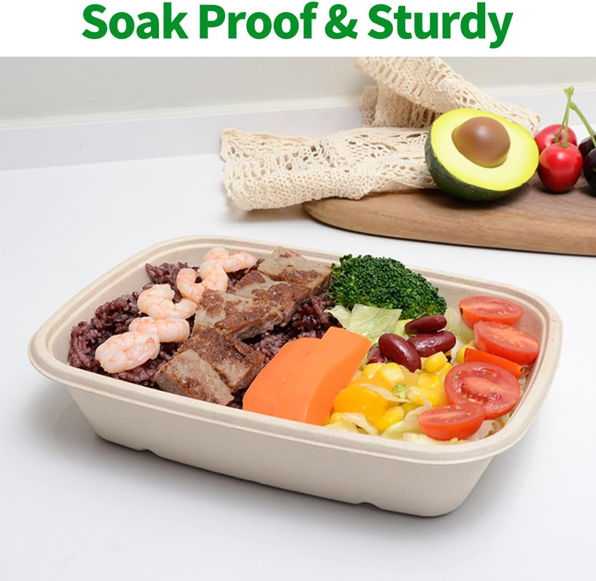 100 Pack 32 Oz Large Paper Bowls, Chipo-Tle Style Disposable Bowls for Burrito, Nacho, Taco Salad, Baked Potato, Nacho Bar Supplies for Party, 100 BOWLS ONLY