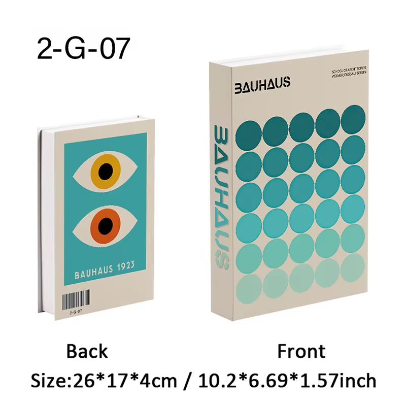 Abstract Van Gogh Luxury Fake Book Home Decor Boho Bauhaus Decorative Books Storage Box Coffee Table Bedroom Interior Decoration