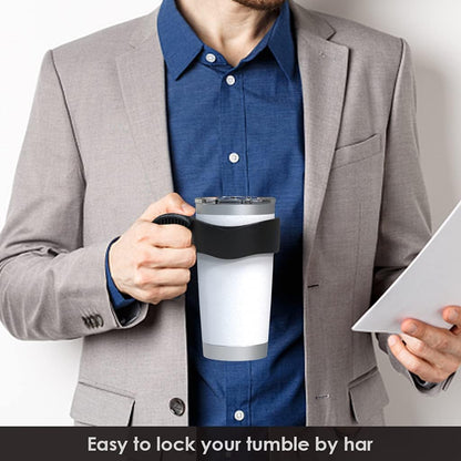 Tumbler Handle Fits for 20 OZ YETI, OZARK TRAIL, Rambler Tumbler(Black,Handle Only,Cup Not Include)