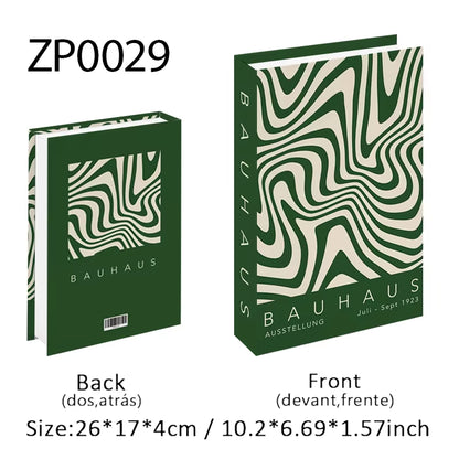 Abstract Van Gogh Luxury Fake Book Home Decor Boho Bauhaus Decorative Books Storage Box Coffee Table Bedroom Interior Decoration