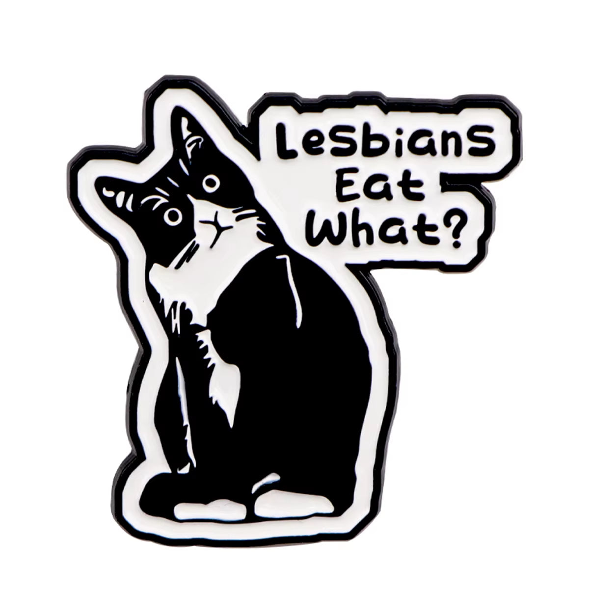 LGBT Humor Quote Pride Enamel Pins Women'S Brooches Men Lapel Pins Black Cat Badge Costume Accessories Funny Jewelry Gifts