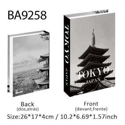 Abstract Van Gogh Luxury Fake Book Home Decor Boho Bauhaus Decorative Books Storage Box Coffee Table Bedroom Interior Decoration