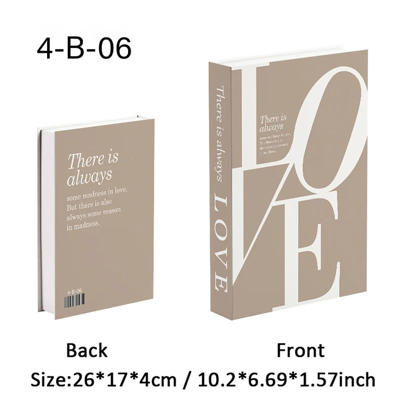 Abstract Van Gogh Luxury Fake Book Home Decor Boho Bauhaus Decorative Books Storage Box Coffee Table Bedroom Interior Decoration