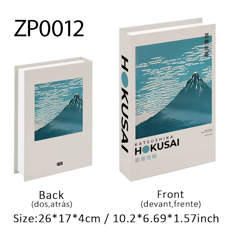 Abstract Van Gogh Luxury Fake Book Home Decor Boho Bauhaus Decorative Books Storage Box Coffee Table Bedroom Interior Decoration