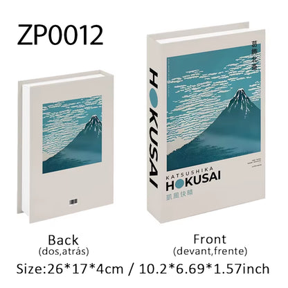 Abstract Van Gogh Luxury Fake Book Home Decor Boho Bauhaus Decorative Books Storage Box Coffee Table Bedroom Interior Decoration