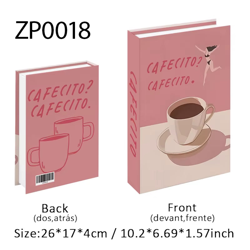 Abstract Van Gogh Luxury Fake Book Home Decor Boho Bauhaus Decorative Books Storage Box Coffee Table Bedroom Interior Decoration