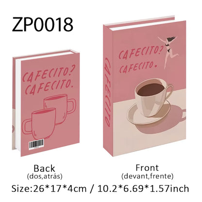 Abstract Van Gogh Luxury Fake Book Home Decor Boho Bauhaus Decorative Books Storage Box Coffee Table Bedroom Interior Decoration