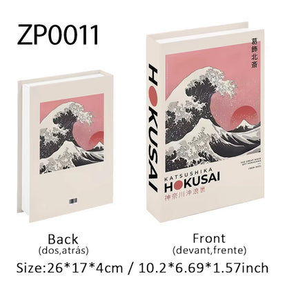 Abstract Van Gogh Luxury Fake Book Home Decor Boho Bauhaus Decorative Books Storage Box Coffee Table Bedroom Interior Decoration