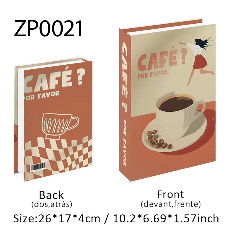 Abstract Van Gogh Luxury Fake Book Home Decor Boho Bauhaus Decorative Books Storage Box Coffee Table Bedroom Interior Decoration